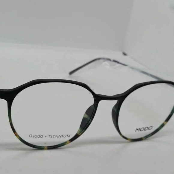 NWT WOMEN\'S MODO EYEGLASS FRAMES 7032 GREEN TORTOISE